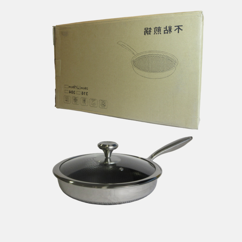 POELE A FRIRE ANTI-ADHESIVE + COUVERCLE -28 cm – Image 2