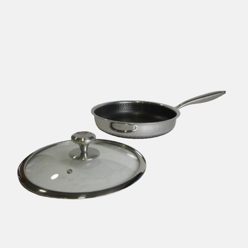 POELE A FRIRE ANTI-ADHESIVE + COUVERCLE -28 cm – Image 3