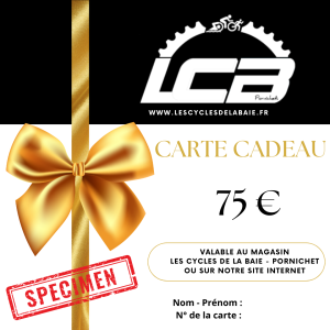 Carte Cadeau – 75 €