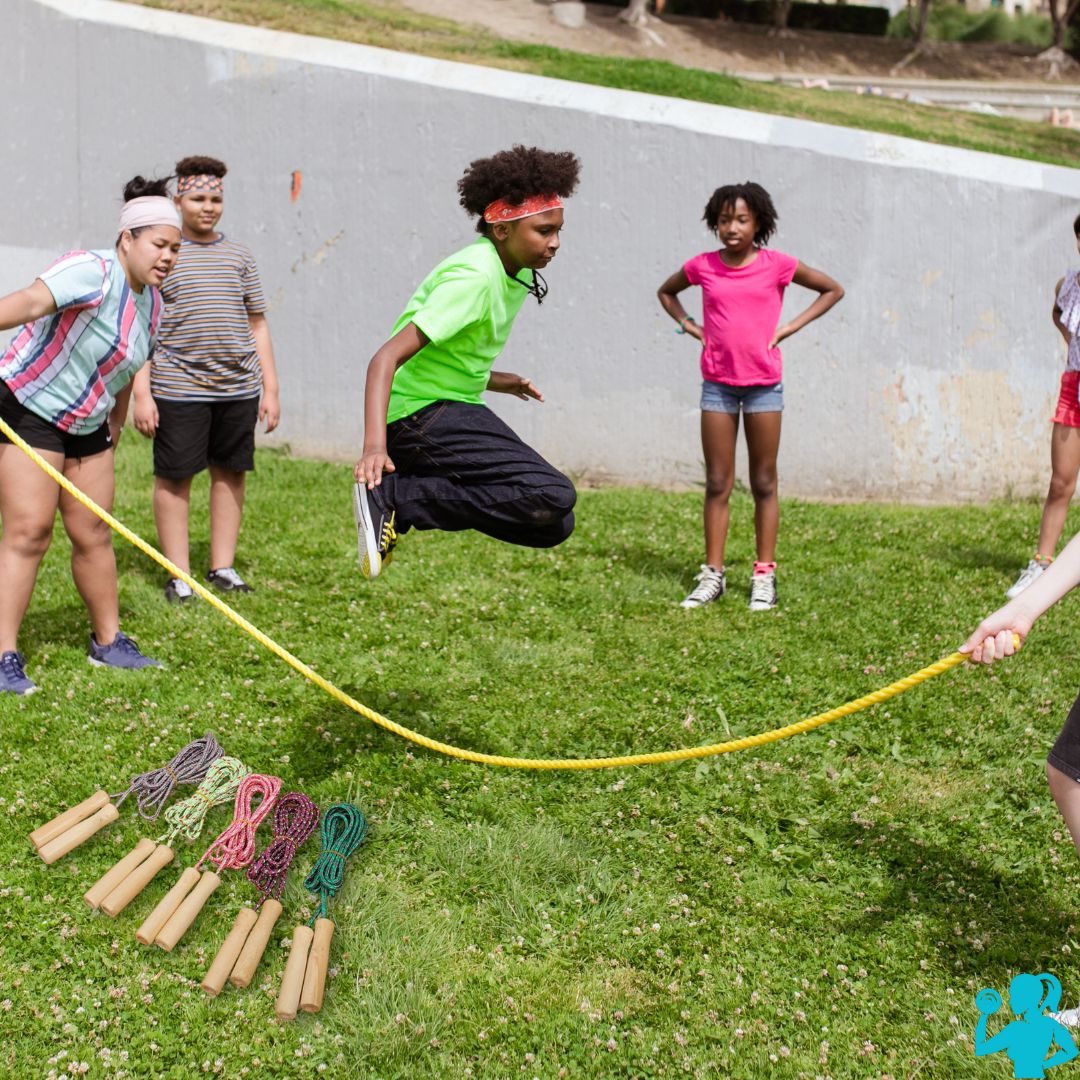 Corde à Sauter en Coton avec Poignées en Bois – Exercice Cardio pour Enfants et Adultes – Image 4