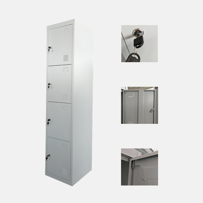 CASIER VESTIAIRE METALLIQUE 4 PORTES – Image 2