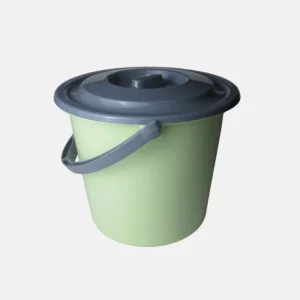 SEAU PLASTIQUE + COUVERCLE 34.5CM