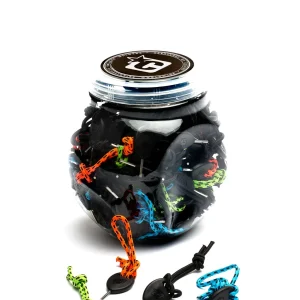 FIN KEY/ LEASH STRING (JAR OF 100) : ASST