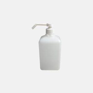 BOUTEILLE COSMETIQUE CARRE BLANC 1L