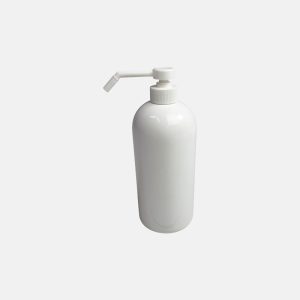 BOUTEILLE COSMETIQUE ARRONDIE BLANC 1L