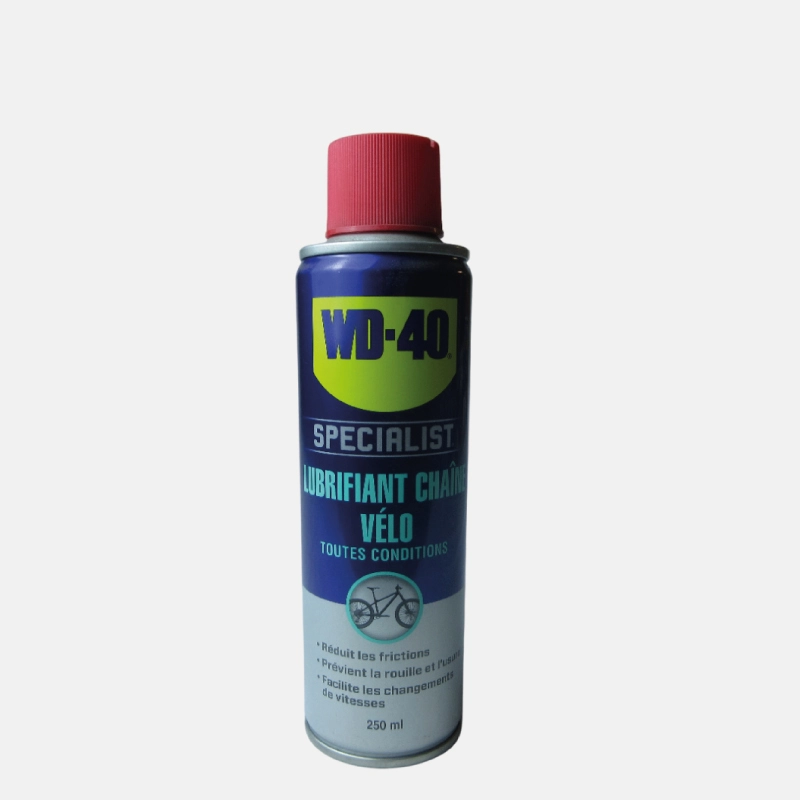 WD40 LUBRIFIANT CHAINE BIKE PTFE 250ML