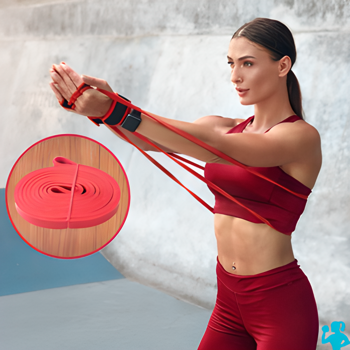 Bandes de Résistance Élastiques HomeFitZone – Kit d’Entraînement Complet pour Musculation à Domicile – Image 2