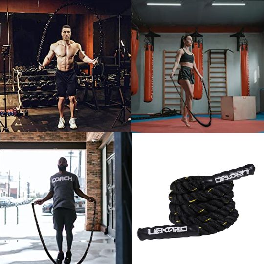 Corde à Sauter Crossfit Lestée – Entraînement Intensif et Efficace