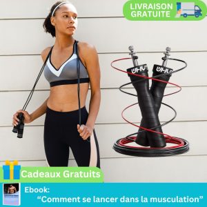 Corde à Sauter Professionnelle en Acier – Entraînement Cardio et Fitness