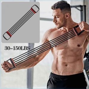 elastique-musculation-polyvalent-pour-muscler-les-bras-et-les-jambes.jpg Élastique Musculation Extenseur de Poitrine – Entraînement Sécurisé à Domicile
