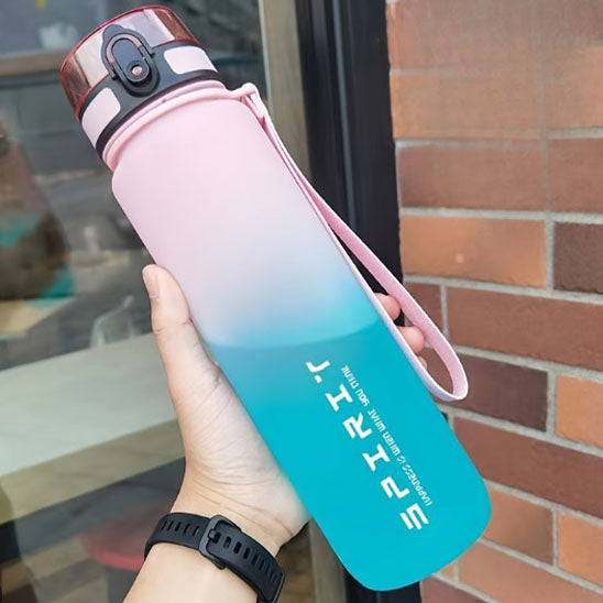 Gourde 1L Dégradée avec Marqueur de Temps – Hydratation Facile et Stylée – Image 2