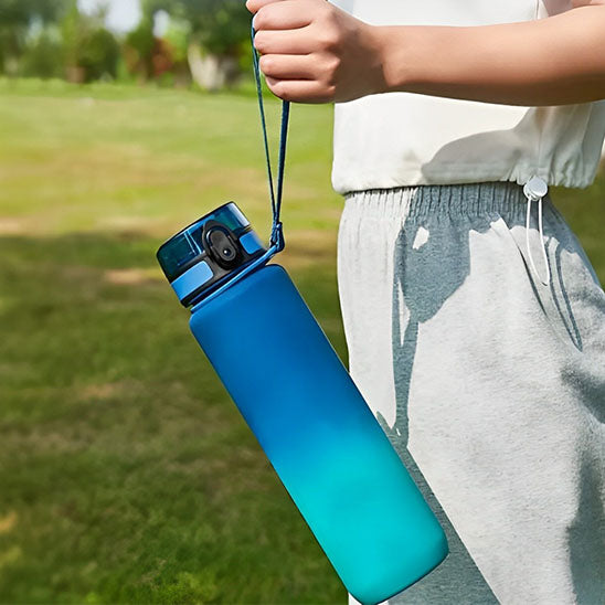 Gourde 1L Dégradée avec Marqueur de Temps – Hydratation Facile et Stylée – Image 6