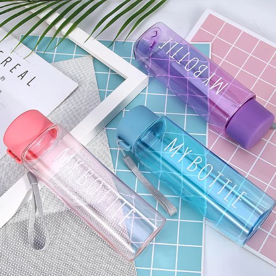 Gourde Sport Réutilisable Pastel Rectangulaire 750ml – Hydratation Élégante – Image 4