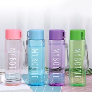 Gourde Sport Réutilisable Pastel Rectangulaire 750ml – Hydratation Élégante