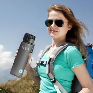 Gourde Sport Écologique 400ml – Bouteille Réutilisable avec Filtre Intégré