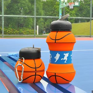 Gourde Sport Basket-ball Rétractable – Hydratation Stylée pour Sportifs
