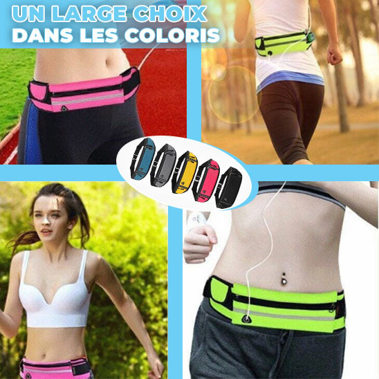 Sac Banane Sport Unisexe Réfléchissant – Ceinture Running Étanche avec Multiples Compartiments – Image 5
