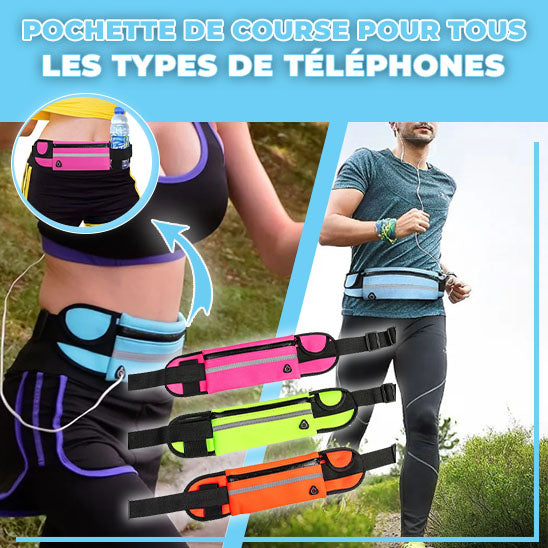 Sac Banane Sport Unisexe Réfléchissant – Ceinture Running Étanche avec Multiples Compartiments – Image 3