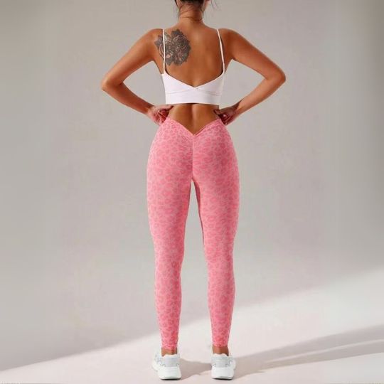Legging Imprimé Léopard Femme – Coupe en V Sculptante pour Sport et Décontracté – Image 4