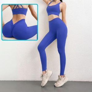 Legging Sport Femme Yoga Confort avec Dos en V – Performance et Style
