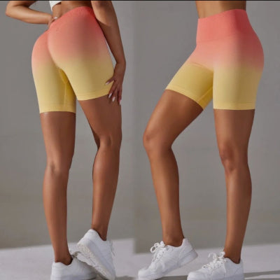 Short de Sport Femme Taille Haute Dégradé – Confort et Performance – Image 3