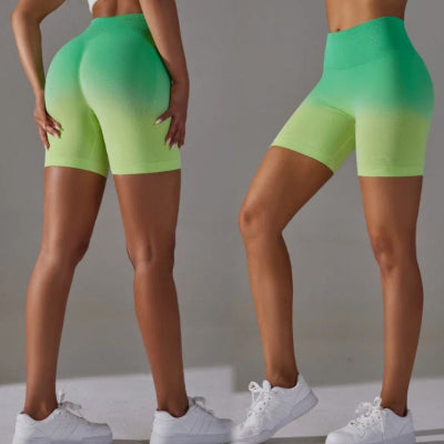 Short de Sport Femme Taille Haute Dégradé – Confort et Performance – Image 4