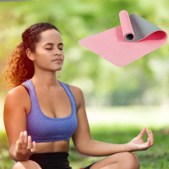 Tapis Yoga Rose Antidérapant 6mm – Confort Optimal pour Pratique Professionnelle – Image 2