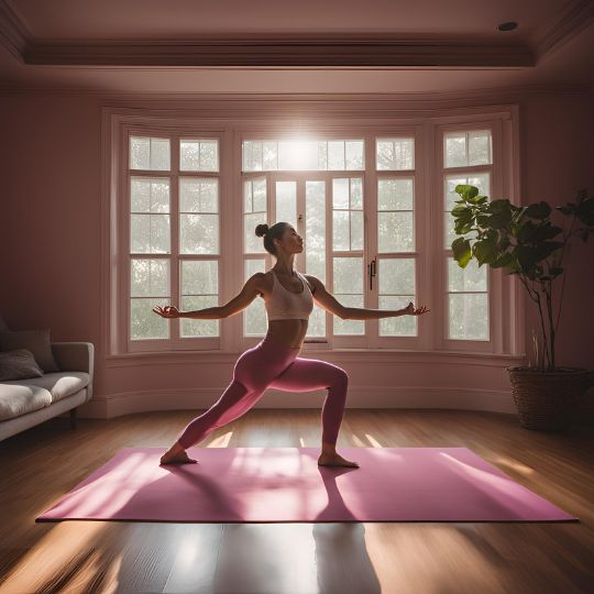 Tapis Yoga Rose Gris Premium – Antidérapant et Confortable pour Pratique Optimale – Image 5