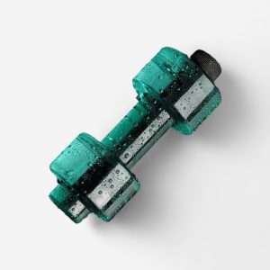 Gourde Sport Forme Haltère 500ml – Bouteille Transparente pour Musculation et Fitness